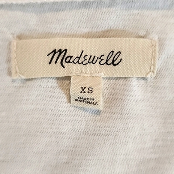 Madewell Flutter sleeve supima cotton ivory top size XS - Picture 3 of 5
